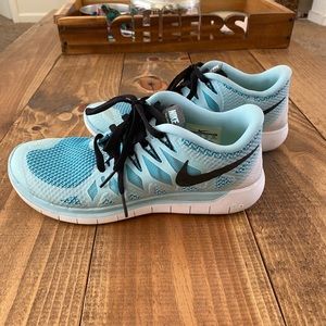 Light blue Nike Frees!